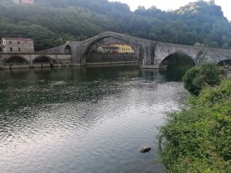 Photo: The Devil's Bridge, the Middle Valley and Garfagnana